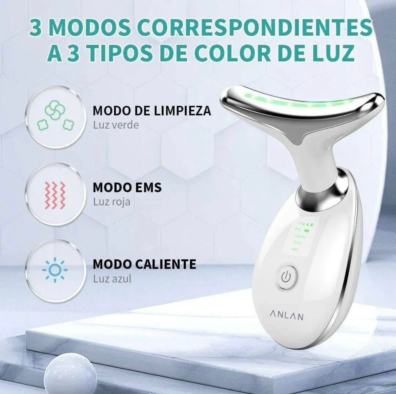 Lifting Facial y Reductor de Papada 3 en 1 – Rejuvenece Tu Piel sin Cirugías